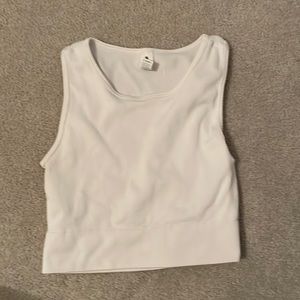 white crop top